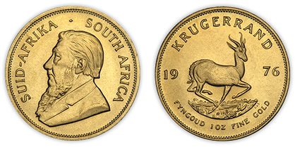 gold south african krugerrands