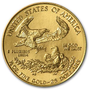Half oz $25 American Eagle Gold Coins